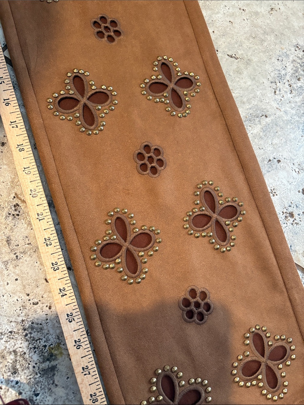 The Noli Shop Kaia Suede High Rise Jean - Picture 8 of 11